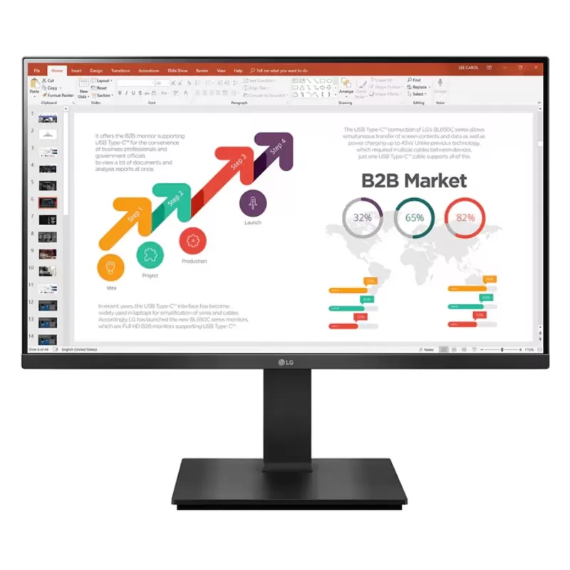 מסך מחשב LG 24BP450Y-B 23.8" IPS FHD 75Hz 5ms 24BP450Y-B צבע שחור - יבואן מקביל