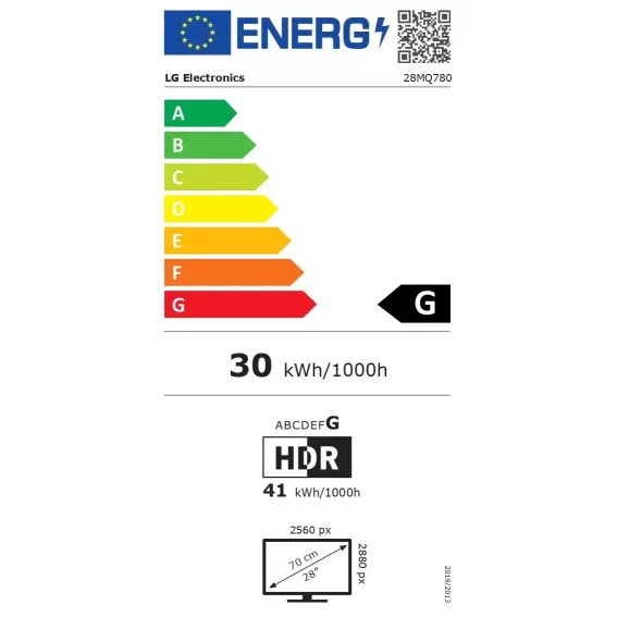 מסך מחשב LG 28MQ780-B 28" SDQHD 60Hz 5ms USB-C PD90W NanoIPS Monitor 28MQ780-B 2K, QHD צבע שחור - יבואן מקביל