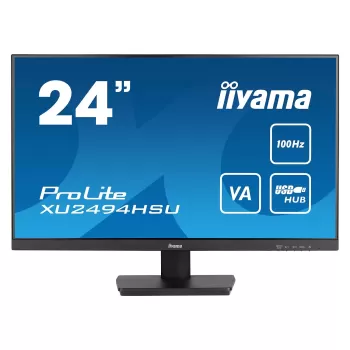 Computer Monitor IIYAMA XU2494HSU-B6 24" ProLite VA FHD 100Hz 1ms XU2494HSU-B6 23.8" Color:black