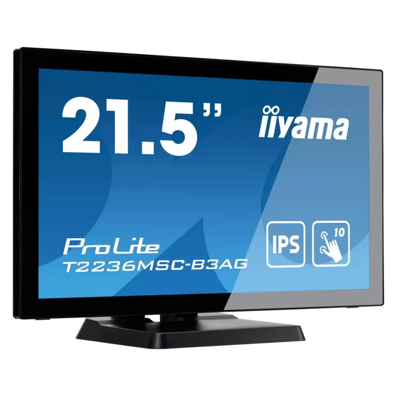 Computer Monitor IIYAMA T2236MSC-B3AG 21.5" ProLite FHD 5ms IPS 10pt Touch Monitor T2236MSC-B3AG 60Hz Color:black Computer Monitor IIYAMA T2236MSC-B3AG 21.5" ProLite FHD 5ms IPS 10pt Touch Monitor T2236MSC-B3AG 60Hz Color:black