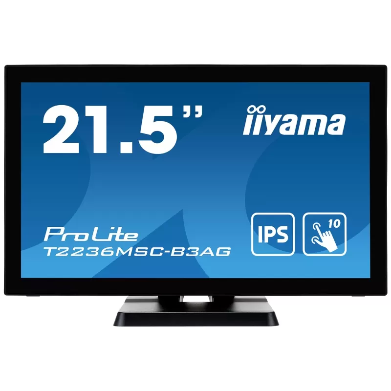 Computer Monitor IIYAMA T2236MSC-B3AG 21.5" ProLite FHD 5ms IPS 10pt Touch Monitor T2236MSC-B3AG 60Hz Color:black Computer Monitor IIYAMA T2236MSC-B3AG 21.5" ProLite FHD 5ms IPS 10pt Touch Monitor T2236MSC-B3AG 60Hz Color:black