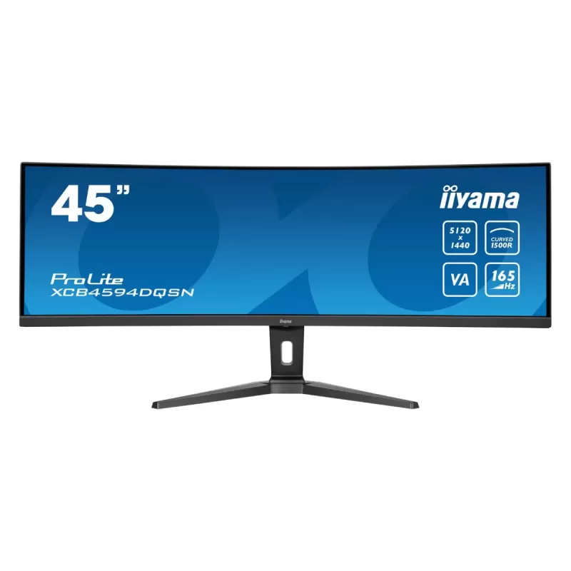 Curved gaming monitor IIYAMA 45" ProLite VA Dual QHD VA 165Hz 0.8ms 1500R XCB4594DQSN-B1 Curved 5K, UHD Color:black - parallel importer