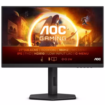 מסך מחשב AOC 27G4X 27" IPS FHD 180Hz 0.5ms 27G4X - יבואן מקביל