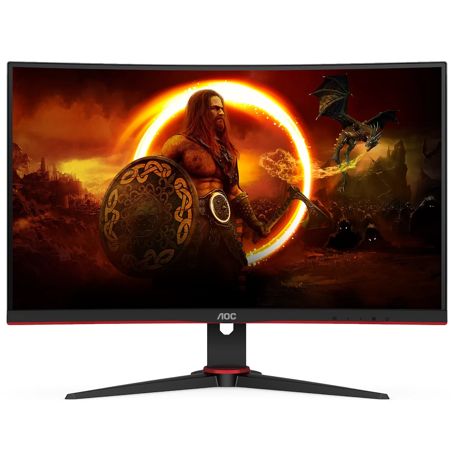 Curved gaming monitor AOC C24G2AE-BK 23.6' VA FHD 165Hz 1ms 1500R C24G2AE-BK 23.6" - parallel importer