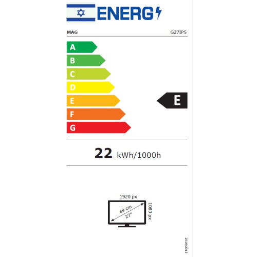 מסך מחשב MAG G27IPS 27" 100Hz FHD IPS צבע שחור..