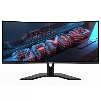 Изогнутый игровой монитор Gigabyte 34" VA QHD 180Hz 1ms 1500R G34WQCP UWQHD Цвет:чёрный - официальный импортер