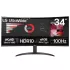 Монитор для ПК LG 34" UltraWide VA QHD 100Hz 5ms 1800R 34WR50QK-B UWQHD Цвет:чёрный - параллельный импортер