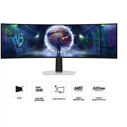 Игровой монитор Samsung Odyssey G9 S49DG932SM 49" 240Hz‎ Dual QHD OLED - параллельный импортер