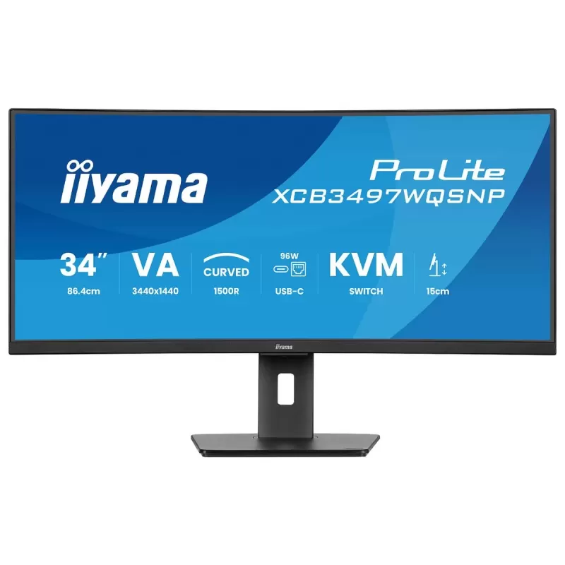 Curved computer monitor IIYAMA ProLite XCB3497WQSNP-B1 34" 120Hz UWQHD VA Color:black