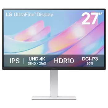 מסך מחשב LG UltraFine לבן 27US550-W 27" 60Hz 4K, UHD IPS - יבואן מקביל
