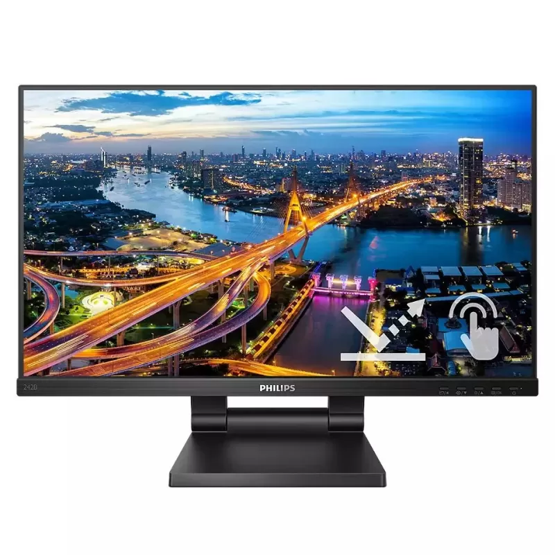 LCD monitor with SmoothTouch Philips 242B1TC 23.8" 75Hz TOUCH FHD IPS Color:black - official importer LCD monitor with SmoothTouch Philips 242B1TC 23.8" 75Hz TOUCH FHD IPS Color:black - official importer