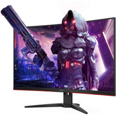 מסך גיימינג AOC C32G2AE קעור 31.5" 165Hz FHD VA צבע שחור - יבואן רשמי מסך גיימינג AOC C32G2AE קעור 31.5" 165Hz FHD VA צבע שחור - יבואן רשמי