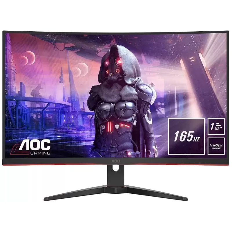 Gaming Monitor AOC C32G2AE Curved 31.5" 165Hz FHD VA Color:black - official importer