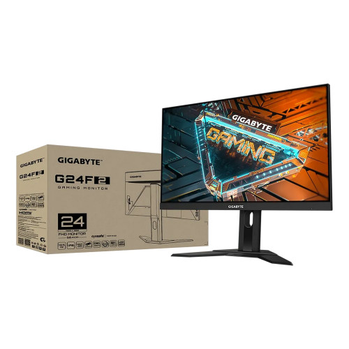 מסך גיימינג Gigabyte G24F 2 23.8" OC 180Hz FHD IPS צבע שחור