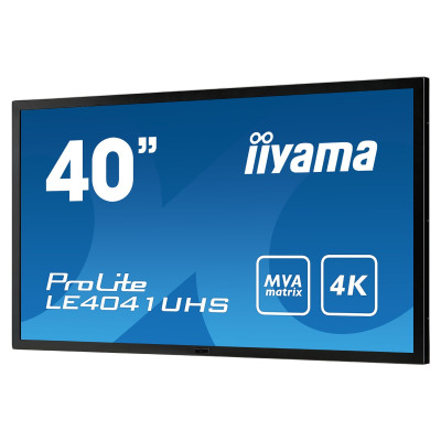 Computer Monitor IIYAMA LE4041UHS-B1 40" ProLite 4K MVA Panel VGA DVI 2xHDMI DP Computer Monitor IIYAMA LE4041UHS-B1 40" ProLite 4K MVA Panel VGA DVI 2xHDMI DP
