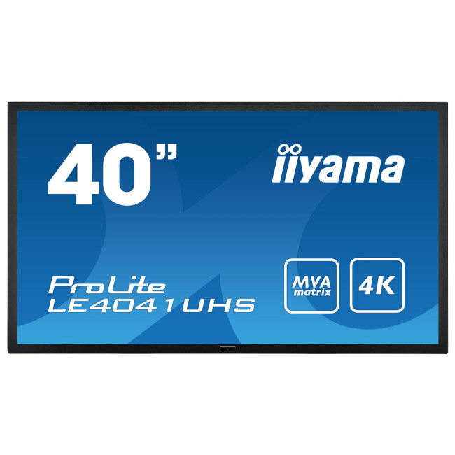 Computer Monitor IIYAMA LE4041UHS-B1 40" ProLite 4K MVA Panel VGA DVI 2xHDMI DP