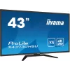 Computer Monitor IIYAMA ProLite X4373UHSU-B1 X4373UHSU-B1 43" 60Hz 4K, UHD VA Color:black