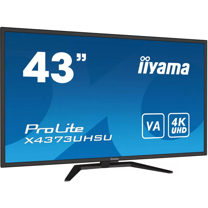 Computer Monitor IIYAMA ProLite X4373UHSU-B1 X4373UHSU-B1 43" 60Hz 4K, UHD VA Color:black