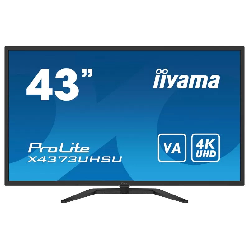 Computer Monitor IIYAMA ProLite X4373UHSU-B1 X4373UHSU-B1 43" 60Hz 4K, UHD VA Color:black