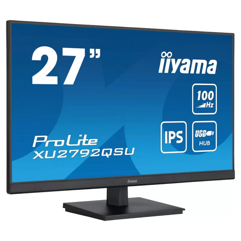 מסך מחשב IIYAMA ProLite XU2792QSU-B6 XU2792QSU-B6 27" 100Hz 2.5K, QHD IPS צבע שחור