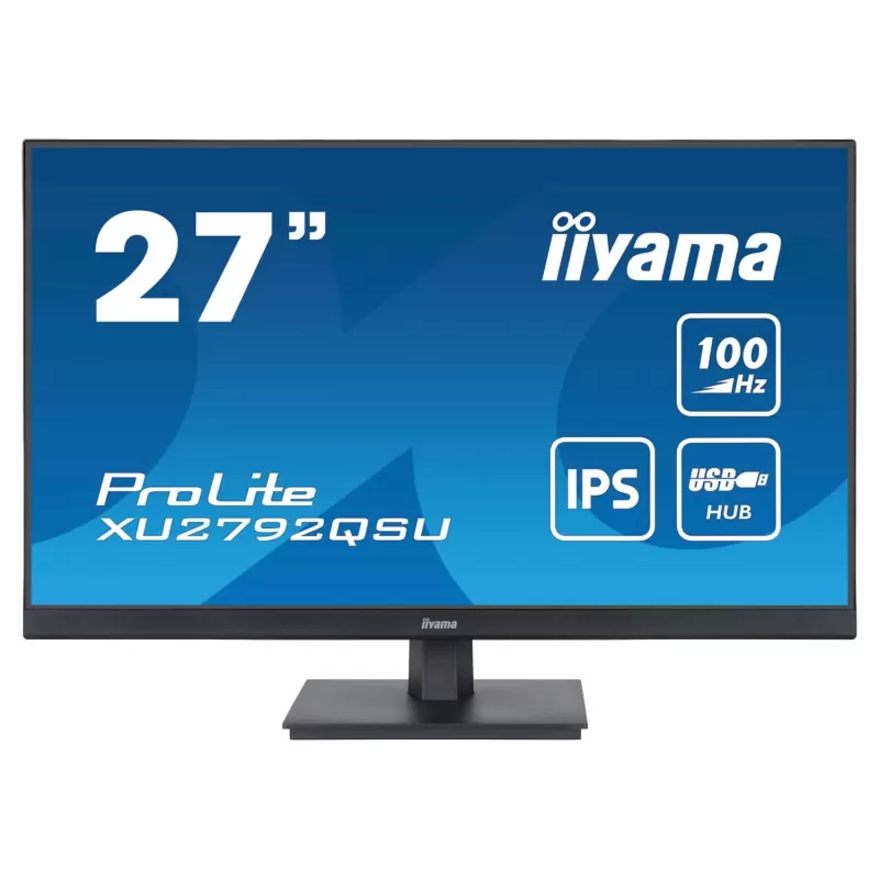 מסך מחשב IIYAMA ProLite XU2792QSU-B6 XU2792QSU-B6 27" 100Hz 2.5K, QHD IPS צבע שחור