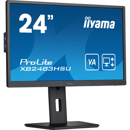 מסך מחשב IIYAMA 24" ProLite VA FHD 75Hz 4ms 23.8" 75Hz FHD VA צבע שחור