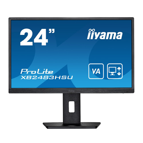 מסך מחשב IIYAMA 24" ProLite VA FHD 75Hz 4ms 23.8" 75Hz FHD VA צבע שחור