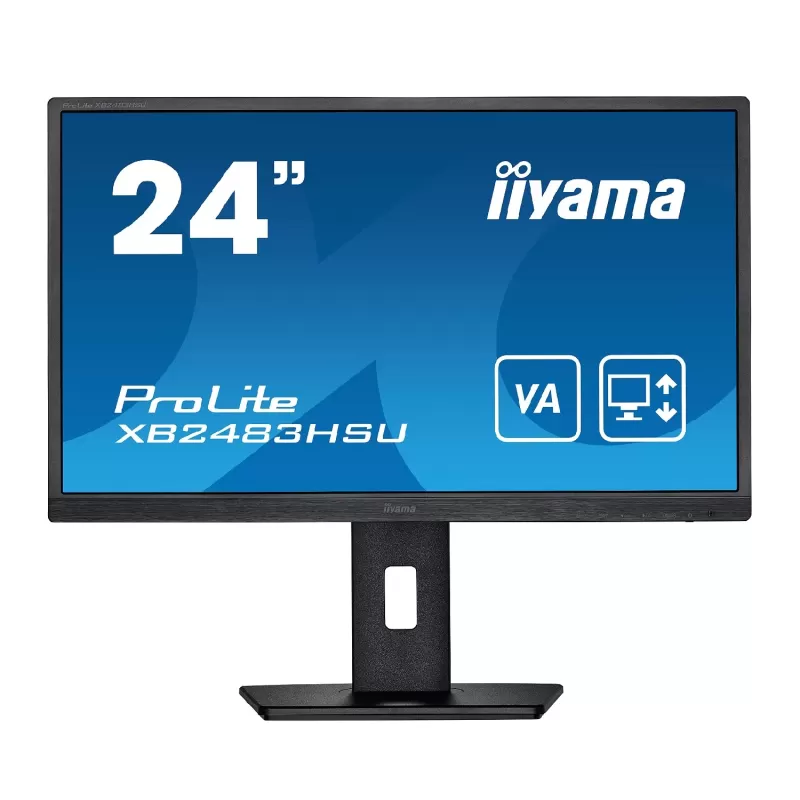 Монитор для ПК IIYAMA XB2483HSU-B5 24" ProLite VA FHD 75Hz 4ms XB2483HSU-B5 23.8" Цвет:чёрный