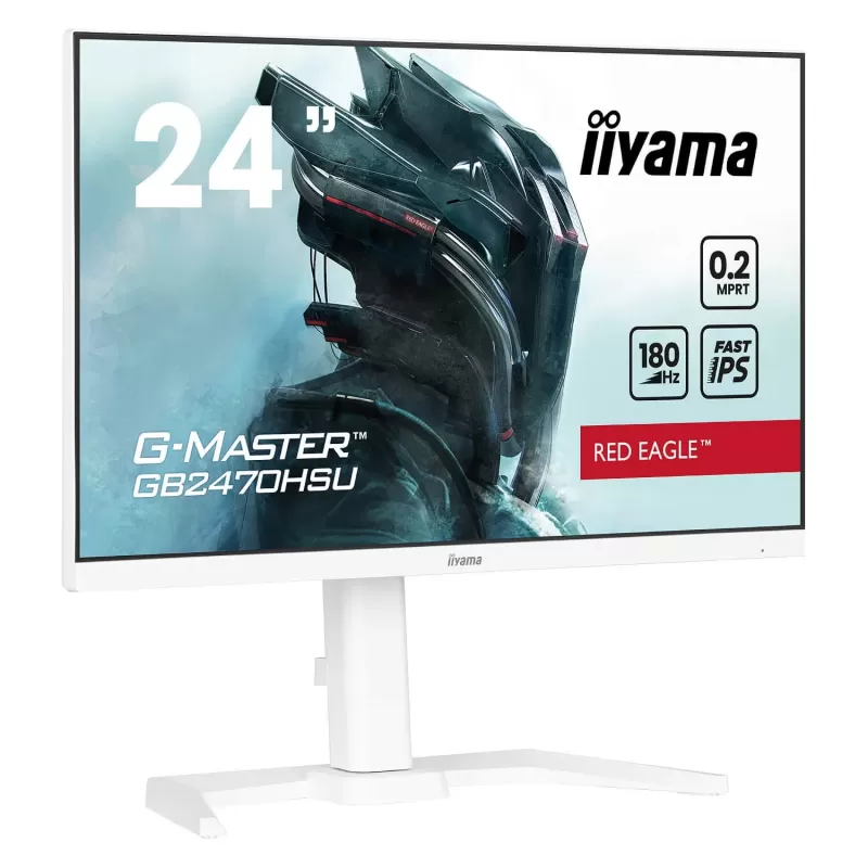 מסך מחשב IIYAMA GB2470HSU-W6 23.8" G-Master IPS FHD 180Hz 0.2ms לבן GB2470HSU-W6 27"