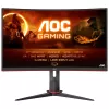 מסך מחשב קעור לגיימינג AOC 27" VA QHD 165Hz 1ms 1500R CQ27G2S-BK קעור צבע שחור - יבואן מקביל