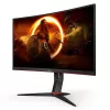 מסך מחשב קעור לגיימינג AOC 27" VA QHD 165Hz 1ms 1500R CQ27G2S-BK קעור צבע שחור - יבואן מקביל