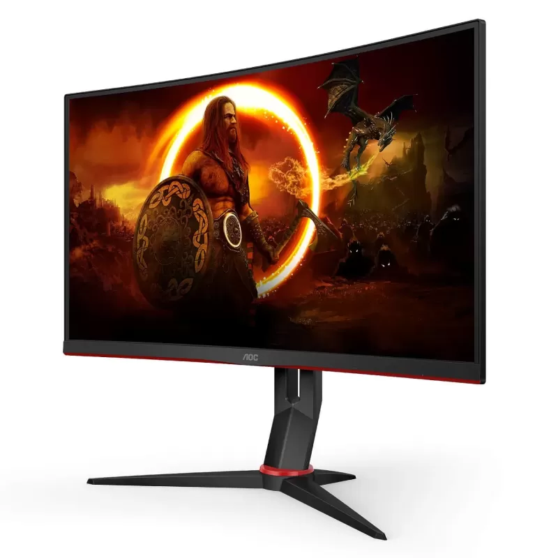 מסך מחשב קעור לגיימינג AOC 27" VA QHD 165Hz 1ms 1500R CQ27G2S-BK קעור צבע שחור - יבואן מקביל