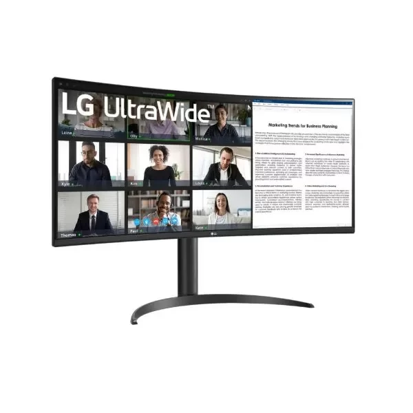 Монитор для ПК LG 34" UltraWide VA QHD 100Hz 5ms 1800R 34WR55QK-B UWQHD Цвет:чёрный - параллельный импортер