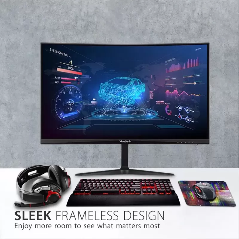 מסך מחשב גיימינג ViewSonic VX2418C QLCVX2418C 24" 180Hz FHD MVA צבע שחור מסך מחשב גיימינג ViewSonic VX2418C QLCVX2418C 24" 180Hz FHD MVA צבע שחור