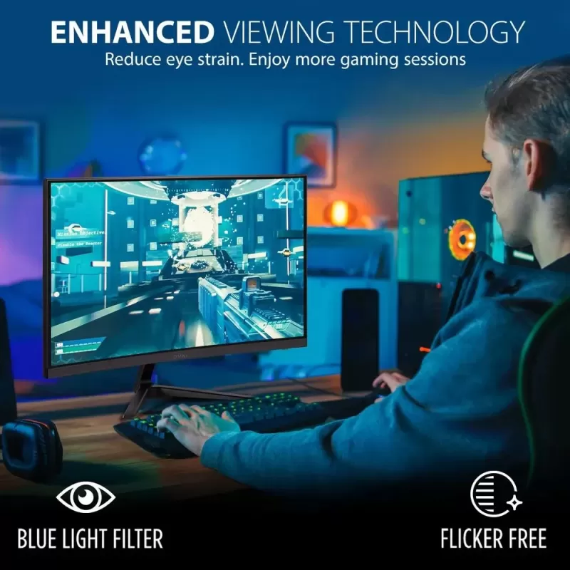 מסך מחשב גיימינג ViewSonic VX2418C QLCVX2418C 24" 180Hz FHD MVA צבע שחור מסך מחשב גיימינג ViewSonic VX2418C QLCVX2418C 24" 180Hz FHD MVA צבע שחור