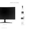 מסך מחשב גיימינג ViewSonic VX2418C QLCVX2418C 24" 180Hz FHD MVA צבע שחור מסך מחשב גיימינג ViewSonic VX2418C QLCVX2418C 24" 180Hz FHD MVA צבע שחור