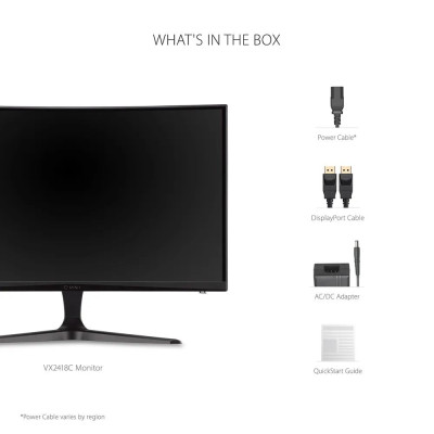 Игровой монитор ViewSonic VX2418C 24" 180Hz FHD MVA Цвет:черный.. Игровой монитор ViewSonic VX2418C 24" 180Hz FHD MVA Цвет:черный..