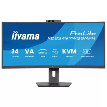 Curved computer monitor IIYAMA ProLite XCB3497WQSNPH-B1 34" 120Hz 2K+, QHD VA Color:black