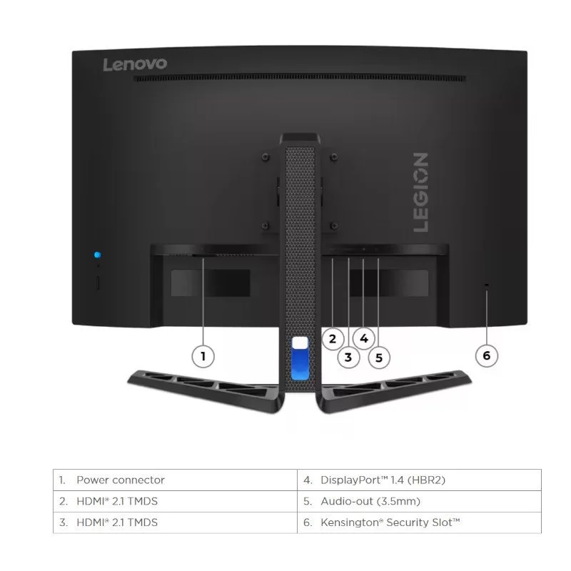 Computer Monitor Lenovo Legion R32qc-30 Monitor 67C8GAC1IS 31.5" VA Computer Monitor Lenovo Legion R32qc-30 Monitor 67C8GAC1IS 31.5" VA