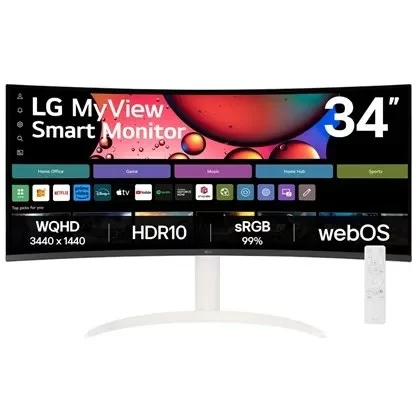Монитор для ПК LG MyView Smart 34 Monitor 34SR65QC-W 34SR65QC-W 34" VA - официальный импортер