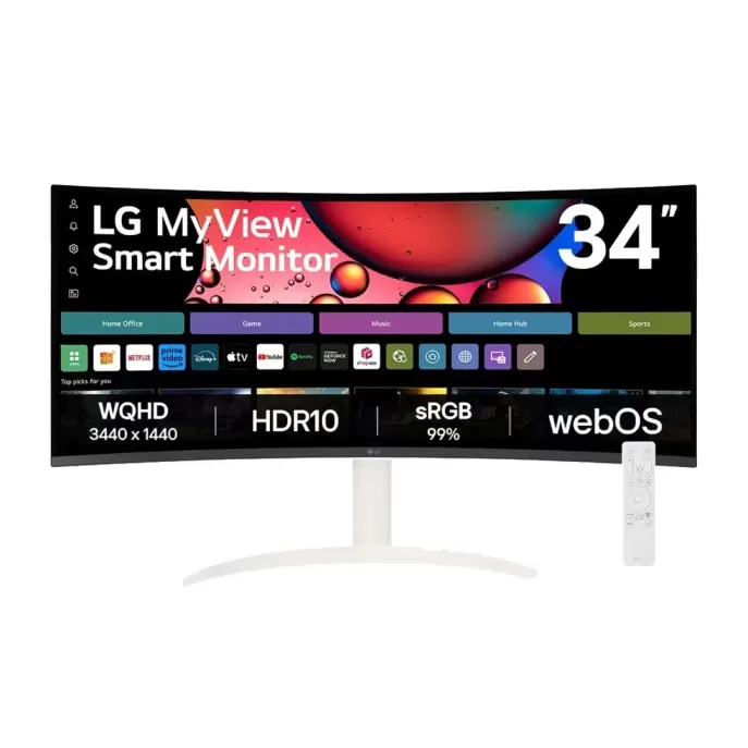 Монитор для ПК LG MyView Smart 34 Monitor 34SR65QC-W 34SR65QC-W 34" VA - официальный импортер