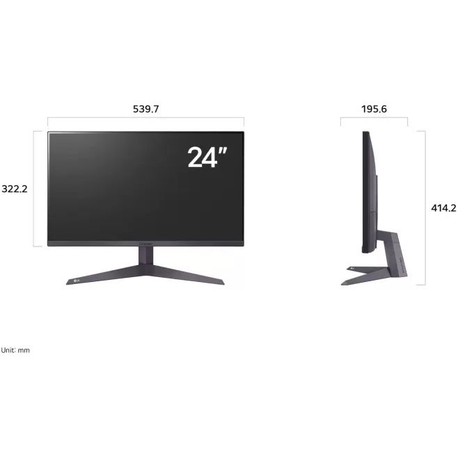 מסך מחשב LG UltraGear 24 FHD VA 24GS50F-B 24GS50F-B 23.8" - יבואן רשמי