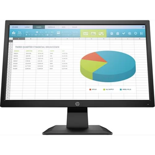 Computer Monitor HP X7R53AS ProDisplay P203 X7R53AS 20" HD+ Anti-Glare Color:black