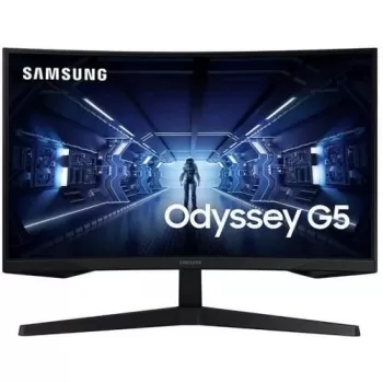 מסך גיימינג Samsung C27G55TQWM קעור 27" 144Hz WQHD, 2K VA צבע שחור - יבואן רשמי