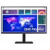 מסך מחשב Samsung S27A600NWM 27" WQHD, 2K IPS צבע שחור - יבואן רשמי