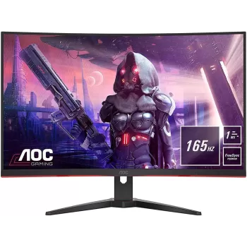 מסך גיימינג AOC CQ32G2SE קעור 31.5" 165Hz WQHD, 2K VA צבע שחור - יבואן רשמי