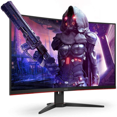 Игровой Монитор AOC CQ32G2SE Вогнутый 31.5" 165Hz WQHD, 2K VA Цвет:черный - официальный импортер Игровой Монитор AOC CQ32G2SE Вогнутый 31.5" 165Hz WQHD, 2K VA Цвет:черный - официальный импортер