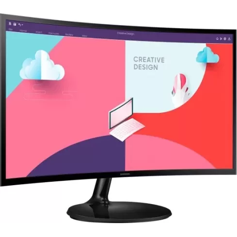 מסך מחשב Samsung S27C360EAM קעור 27" 75Hz FHD IPS צבע שחור - יבואן רשמי