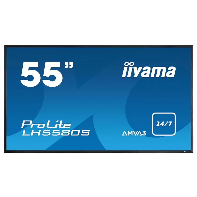 Монитор для ПК IIYAMA LH5580S-B1 55" ProLite Large Format Display 24/7 Operation OPS/BNC/S-video LH5580S-B1 60Hz FHD AMVA3 Цвет:чёрный