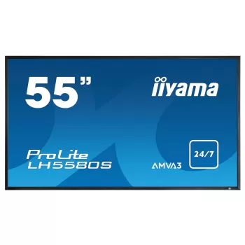 Монитор для ПК IIYAMA LH5580S-B1 55" ProLite Large Format Display 24/7 Operation OPS/BNC/S-video LH5580S-B1 60Hz FHD AMVA3 Цвет:чёрный